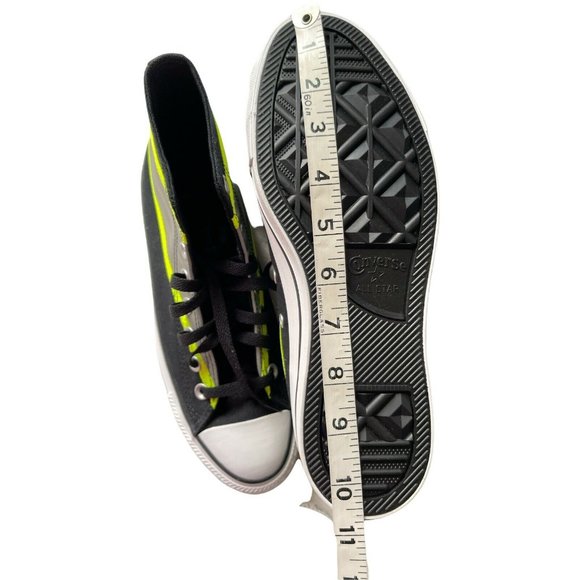 UNISEX SNEAKERS M6.5 W8.5 Converse SHOE Hi-Vis Chuck Taylor All Star Black Lemon main image 6